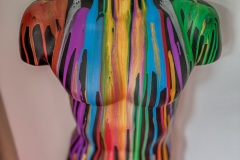 Acrylic pour mannequin neons