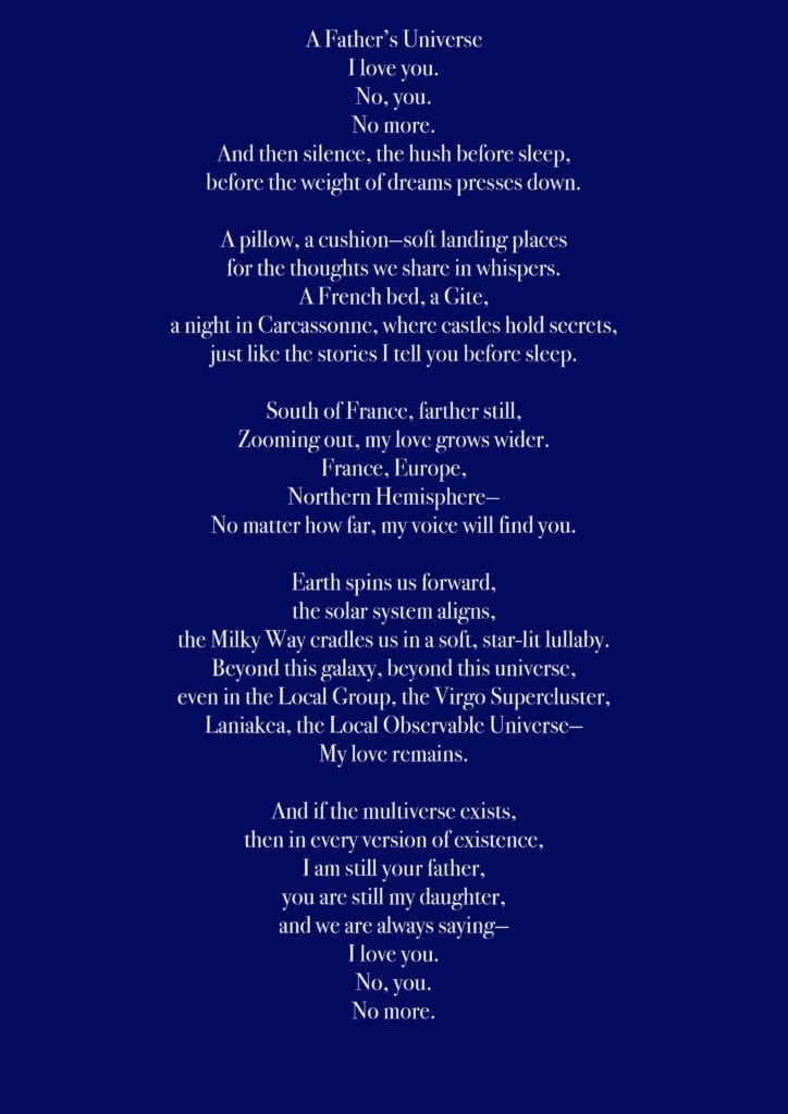 A Father's Universe, a poem of love