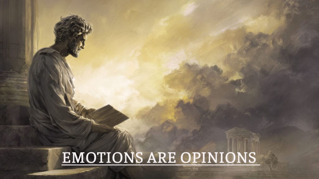 emotions are opinions, stoic philosophy in a modern world