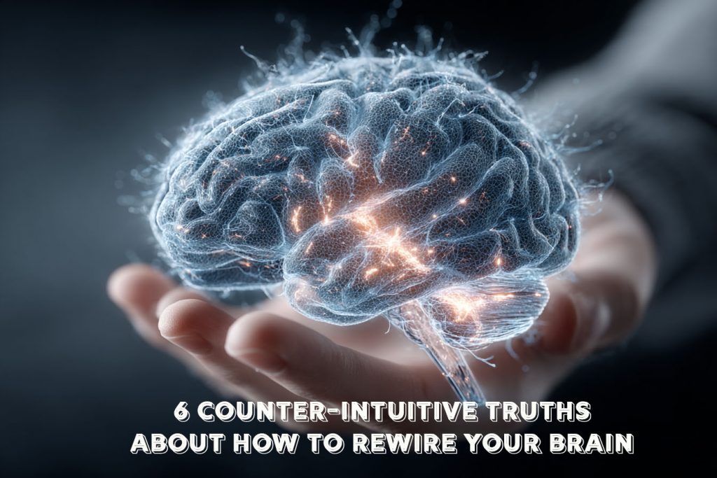 An image of an electrified brain showing how to rewire your brain 