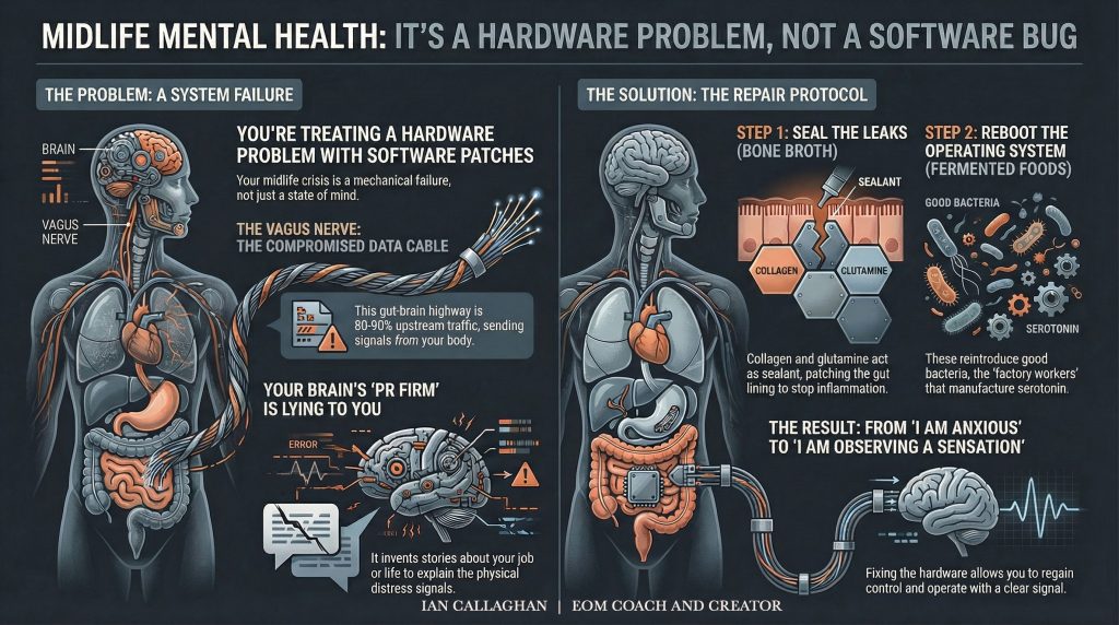 infograph describing The Truth About Alcohol and Gut Brain Axis