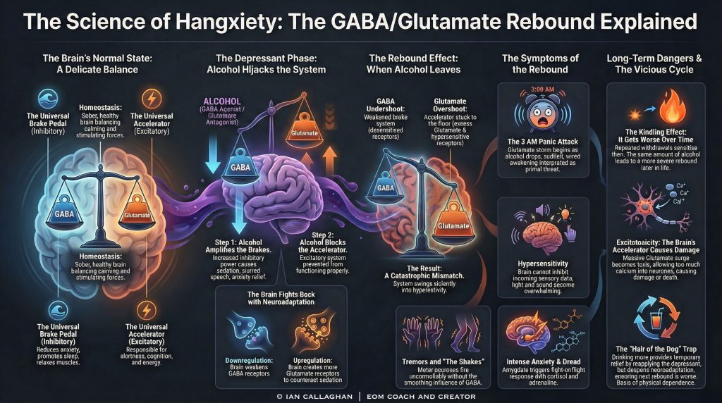 Infograph behind the science of hangxiety, Why hangxiety strikes hard.
