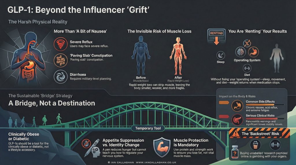 infograph on GLP-1 weight loss paradox