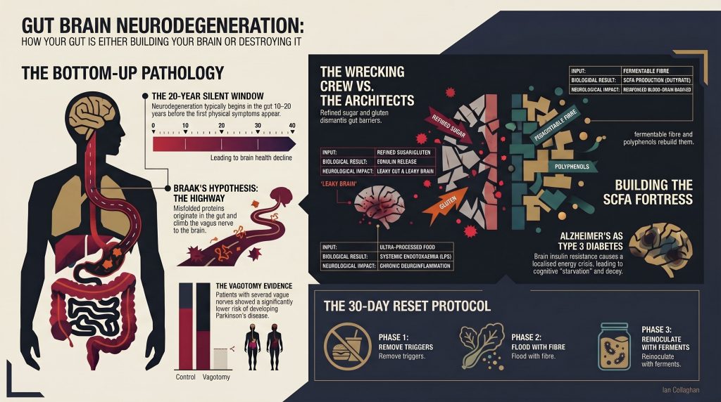 the gut brain neurodegeneration axis by Ian Callaghan