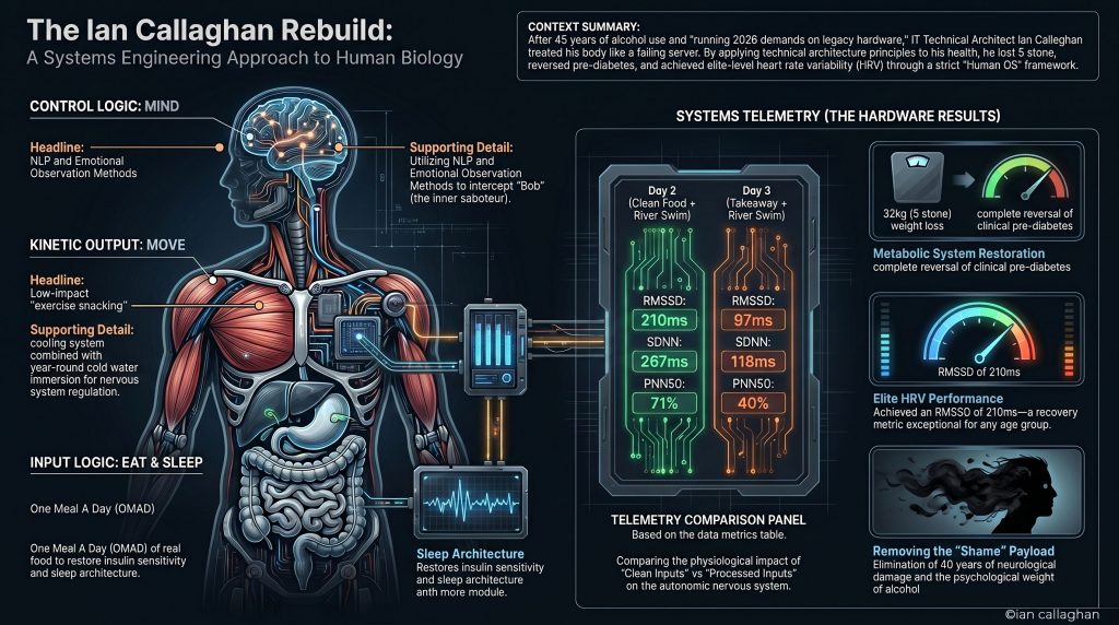 infograph of a 58 yr olds midlife rebuild